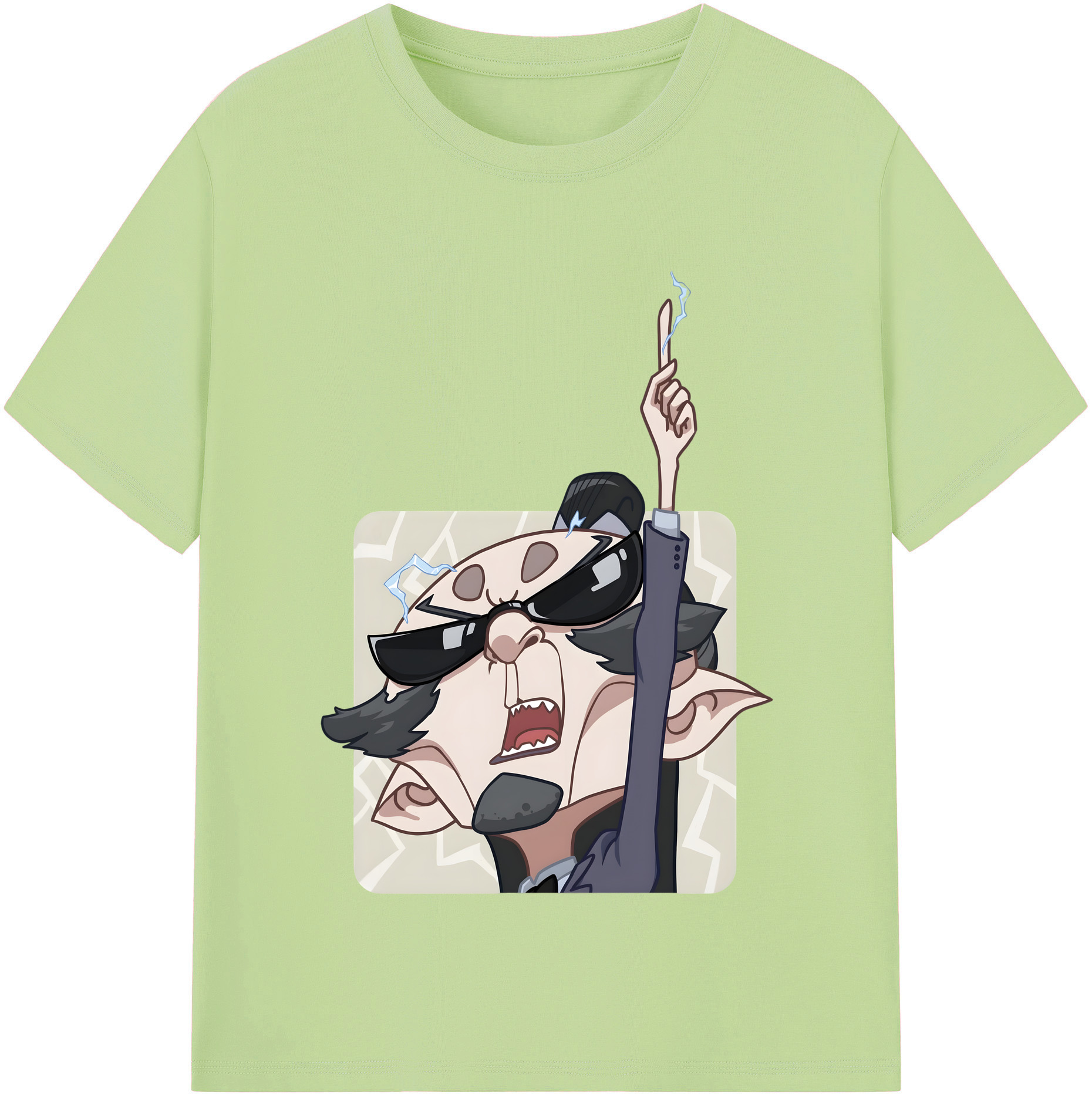 （画像用） Ne Zha 2 ナタ 魔童の大暴れ 綿100％半袖Tシャツ（フロントプリント）